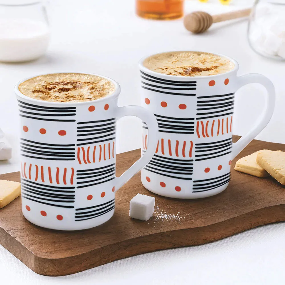 Larah by Borosil Doodle Mug Set