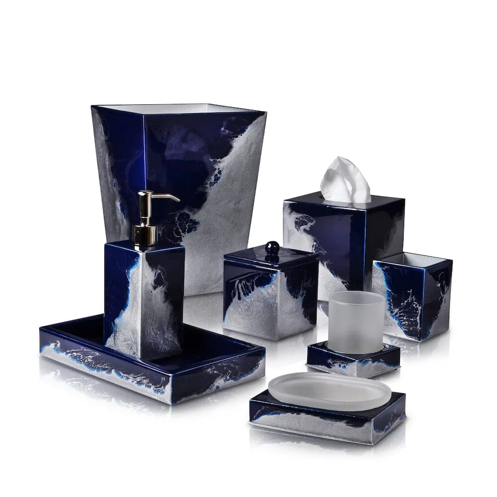 Lava Midnight & Silver Bath Accessories by Mike   Ally