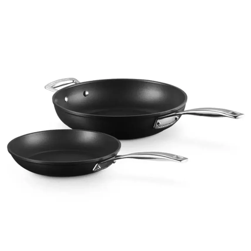 Le Creuset Toughened Non-Stick Frying Pan Set 24cm and 28cm