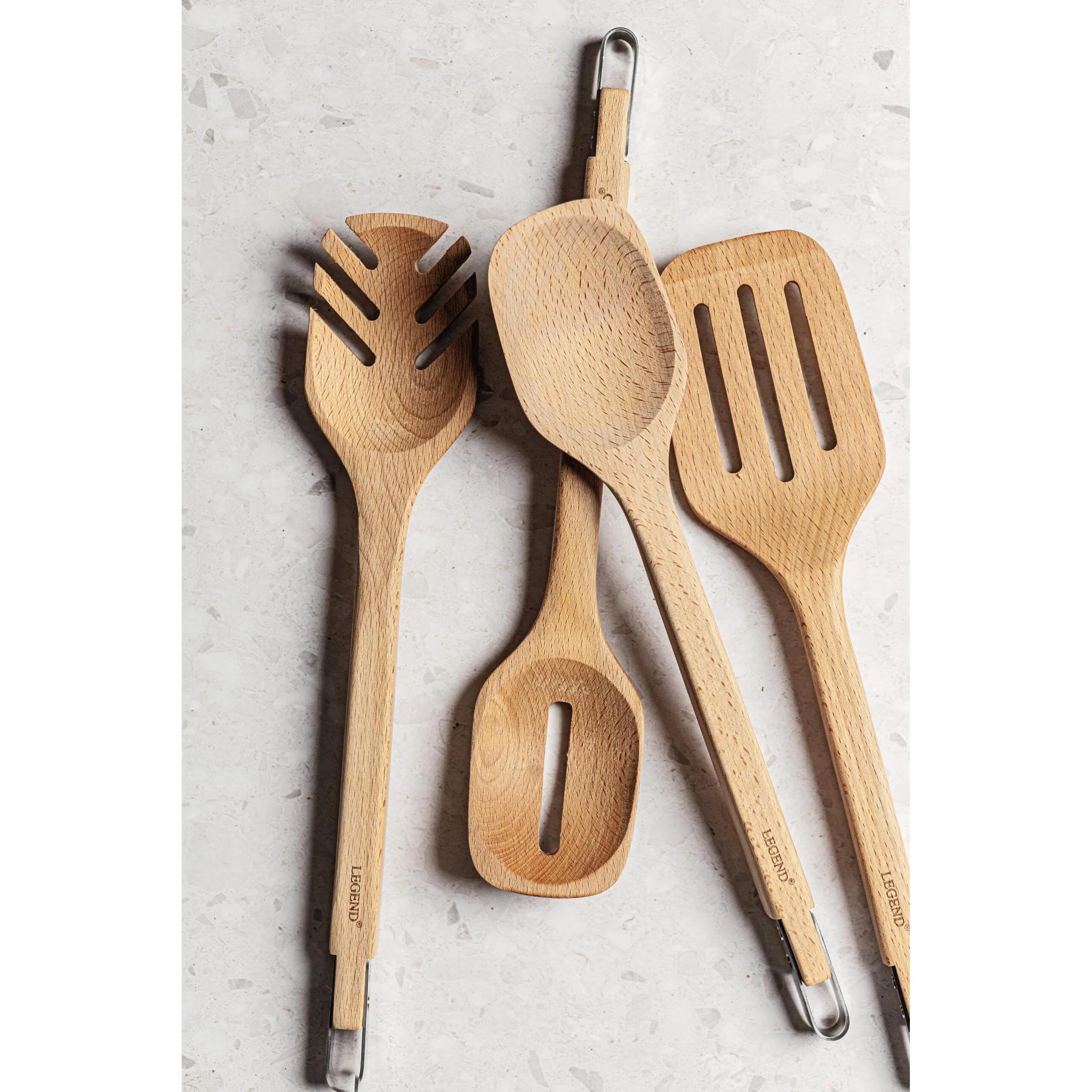 Legend Premium Beechwood Pasta Spoon