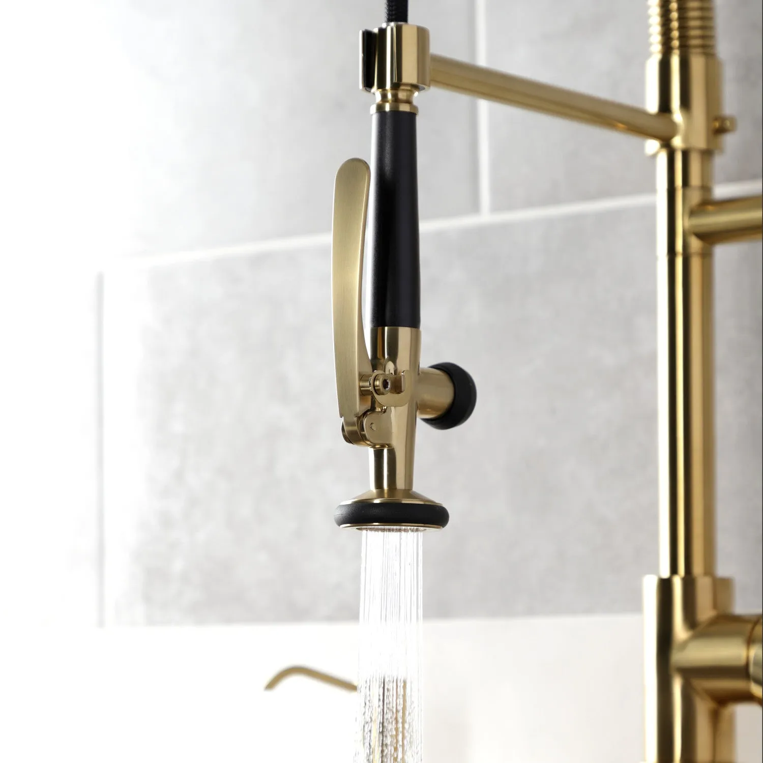 Milano SD2617 Kitchen Soap Dispenser, Brushed Brass