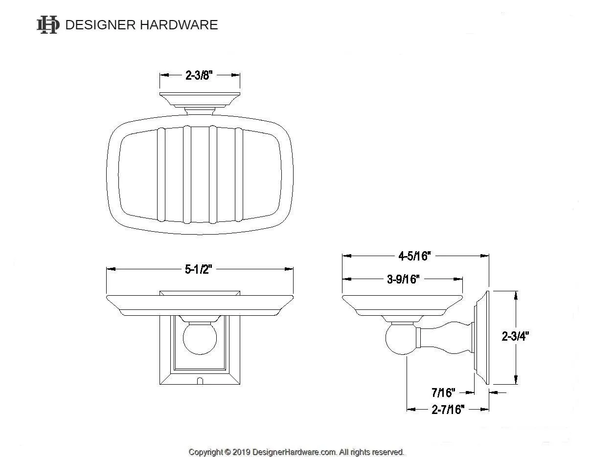 Millennium Wall Mount Soap Dish Holder