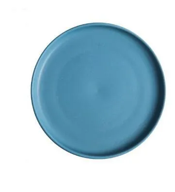 Modern Solid Flat Dinner Plate