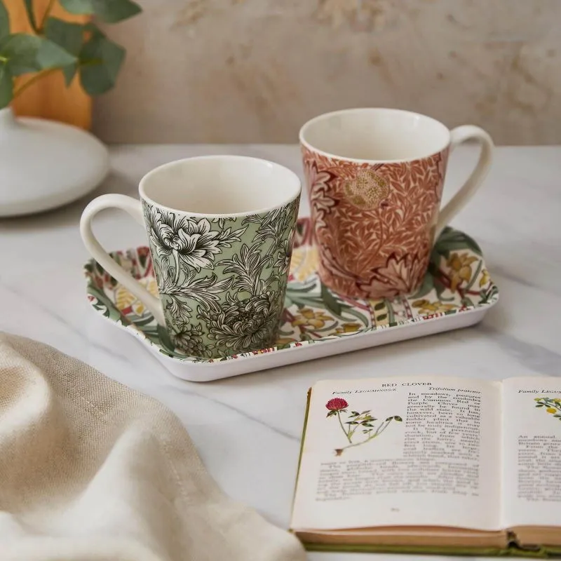 Morris & Co Mug and Tray Set