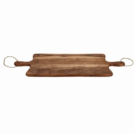 Multi-Purpose Wooden Serving Board & Cutting Board With Handle