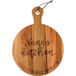 Nana's Kitchen Food Made With Love Cutting Board