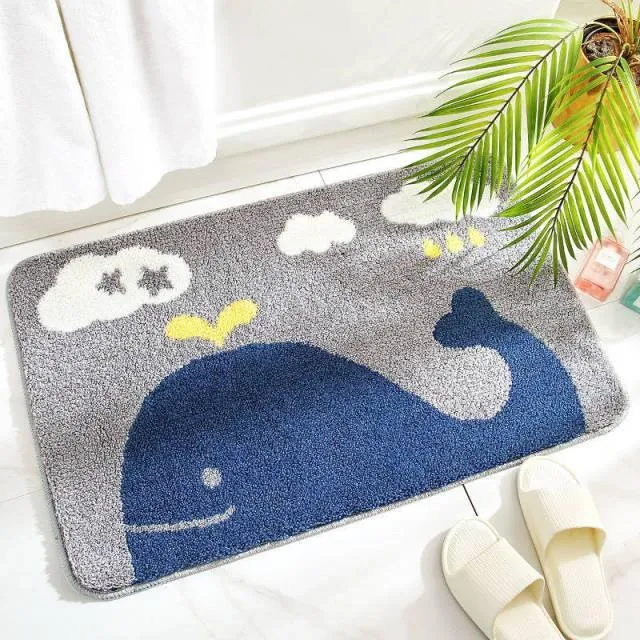 Non-Slip Soft Water Absorbent Bath Mats Various Styles