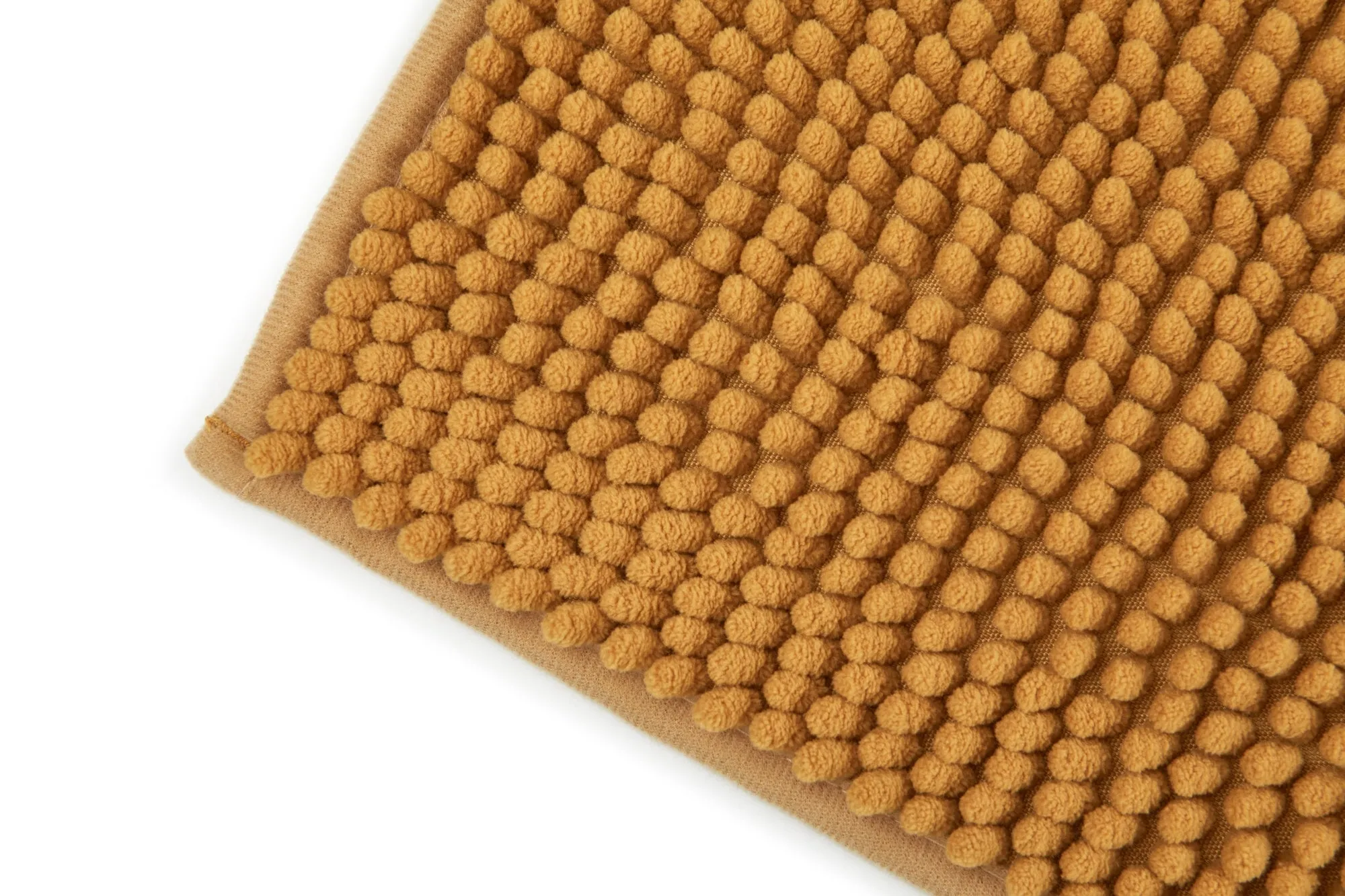 Noodle Soft Touch Non-Slip Bathroom Rug in Ochre