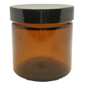 Ointment Jar with black Lid 25 - 500ml