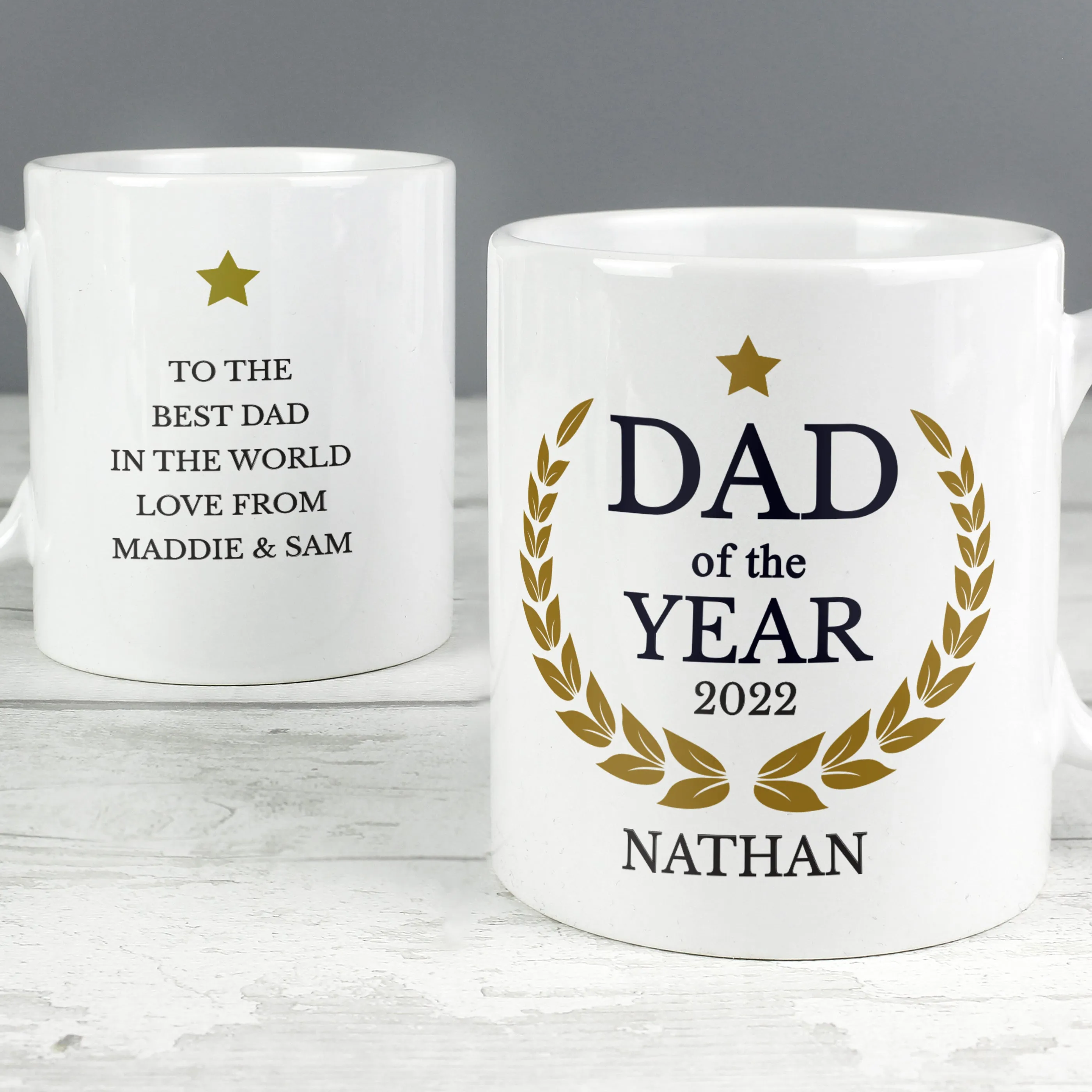 Personalised Dad Of The Year Mug