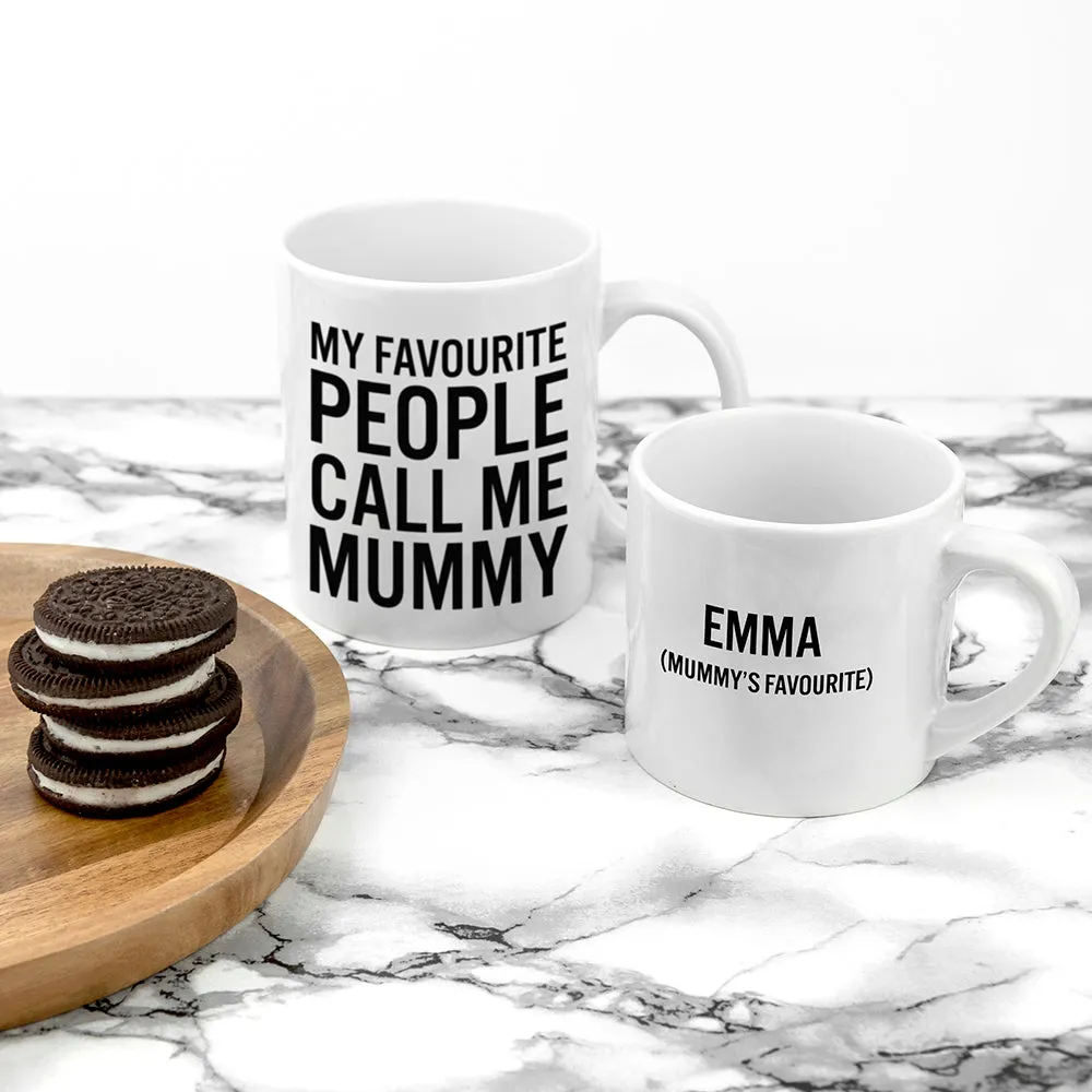 Personalised Mummy & Me Favourite People Mugs