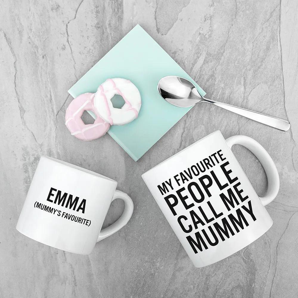 Personalised Mummy & Me Favourite People Mugs