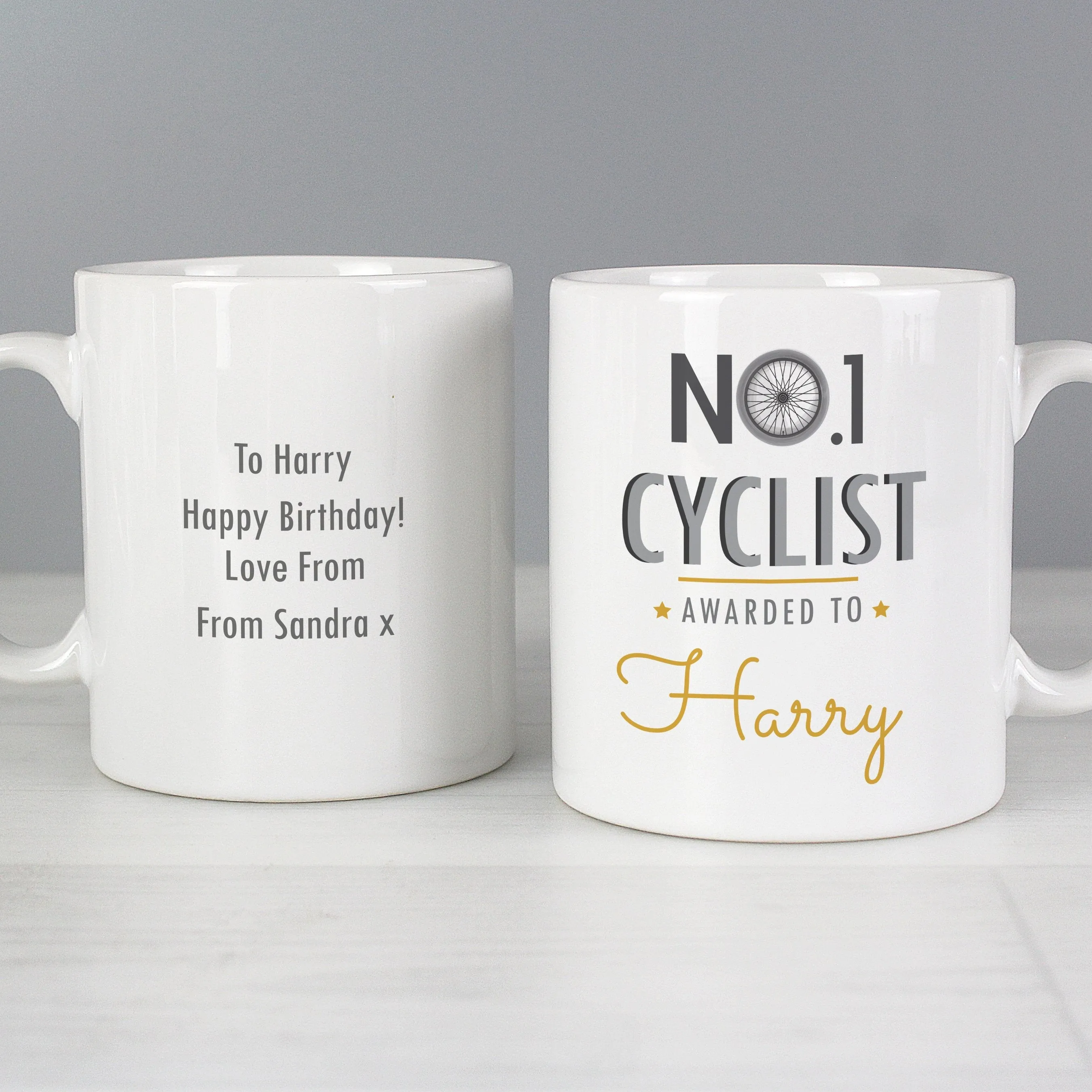 Personalised No.1 Cyclist Mug