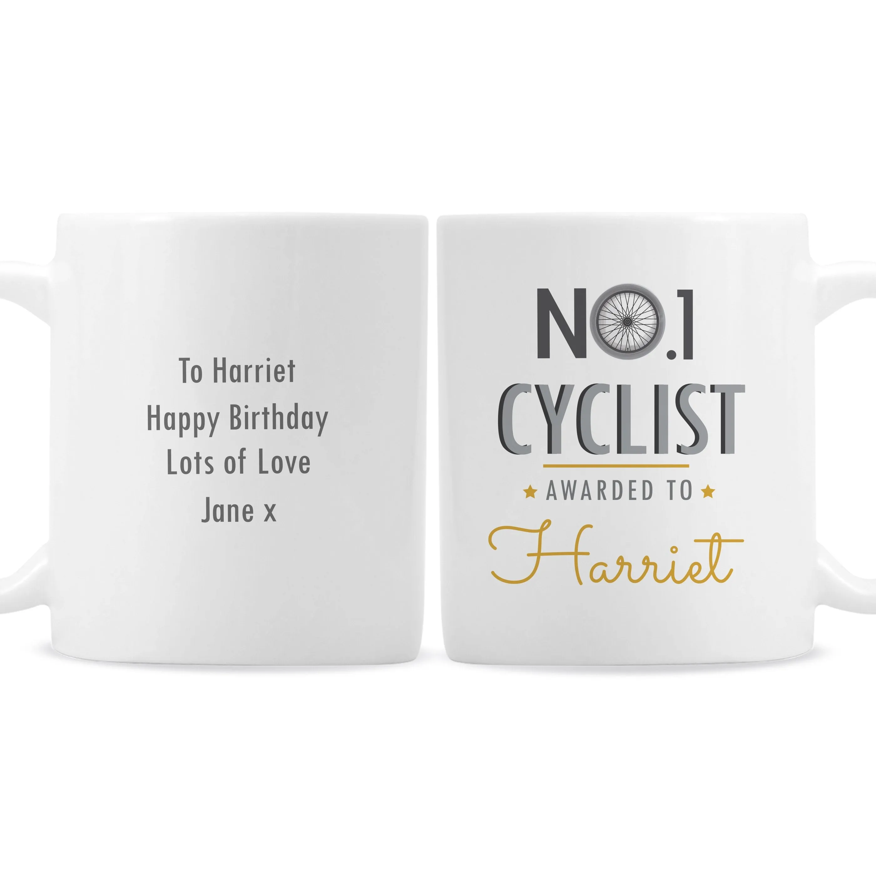 Personalised No.1 Cyclist Mug