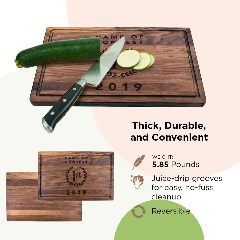 "1st, 2nd, 3rd" Customized Cutting Board