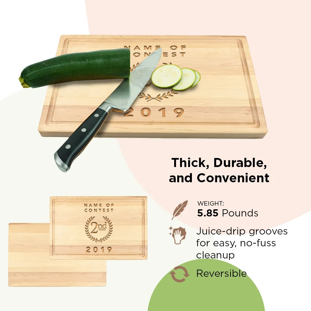 "1st, 2nd, 3rd" Customized Cutting Board