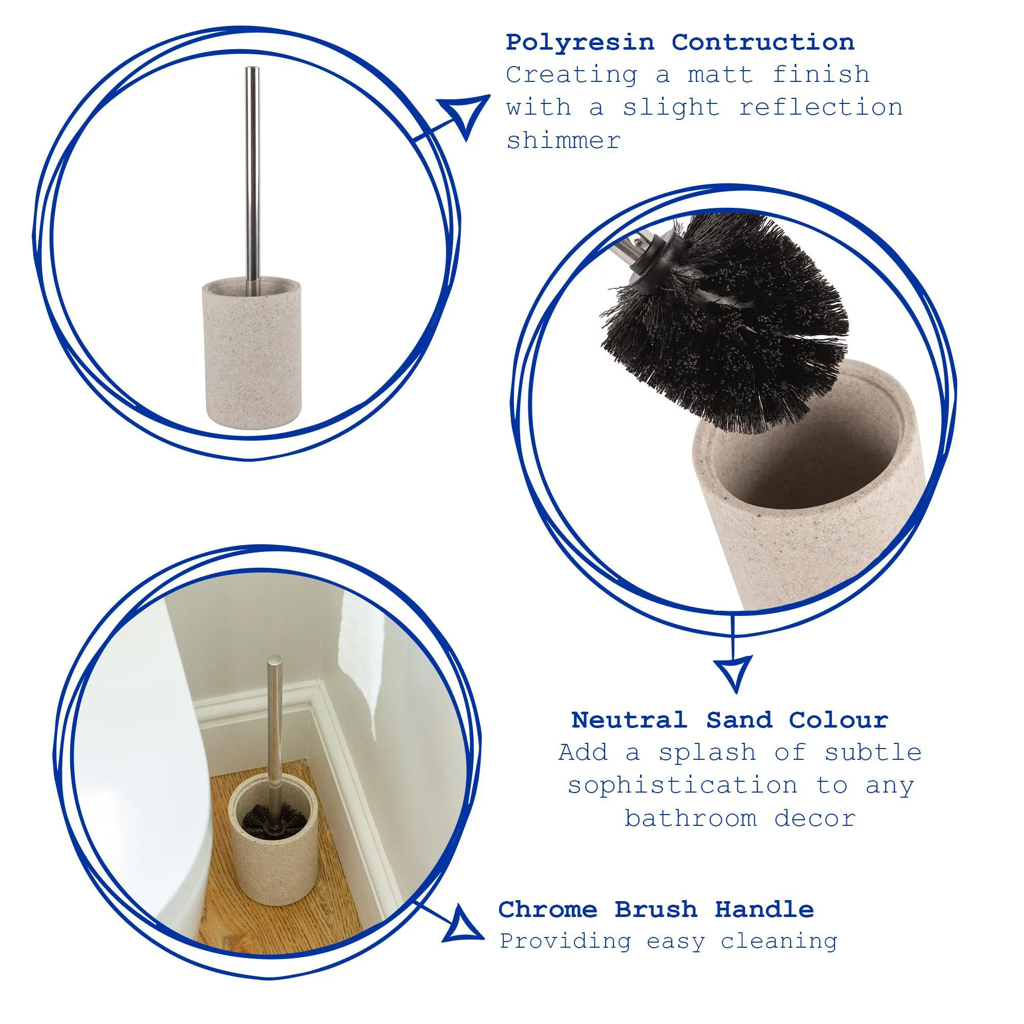 Resin Toilet Brush - By Harbour Housewares