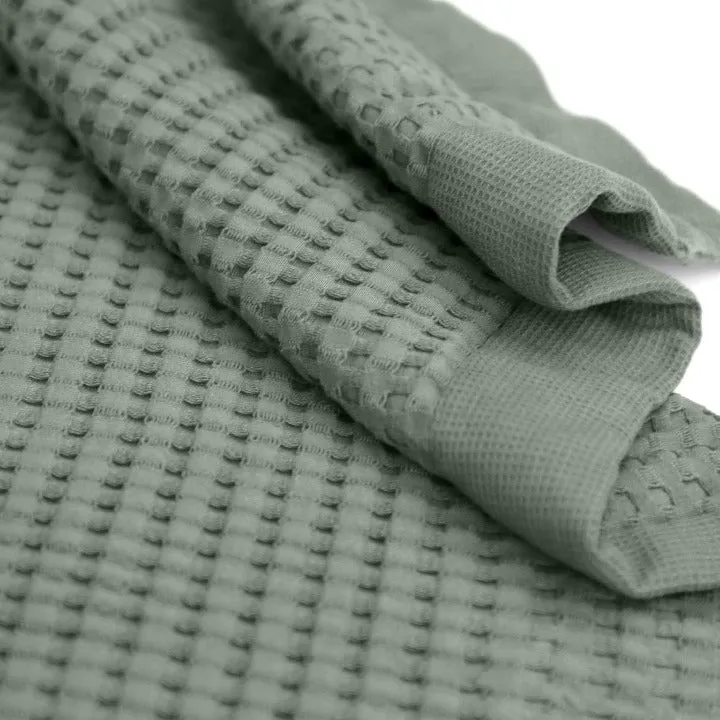 Sage Grey Waffle Bath Mat - Modern Style