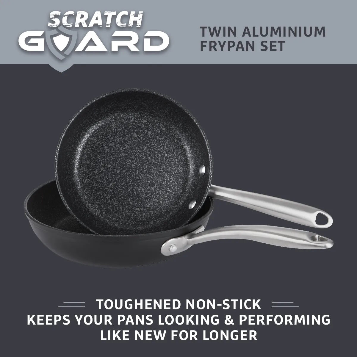 Scratch Guard Non Stick Frying Pan Set