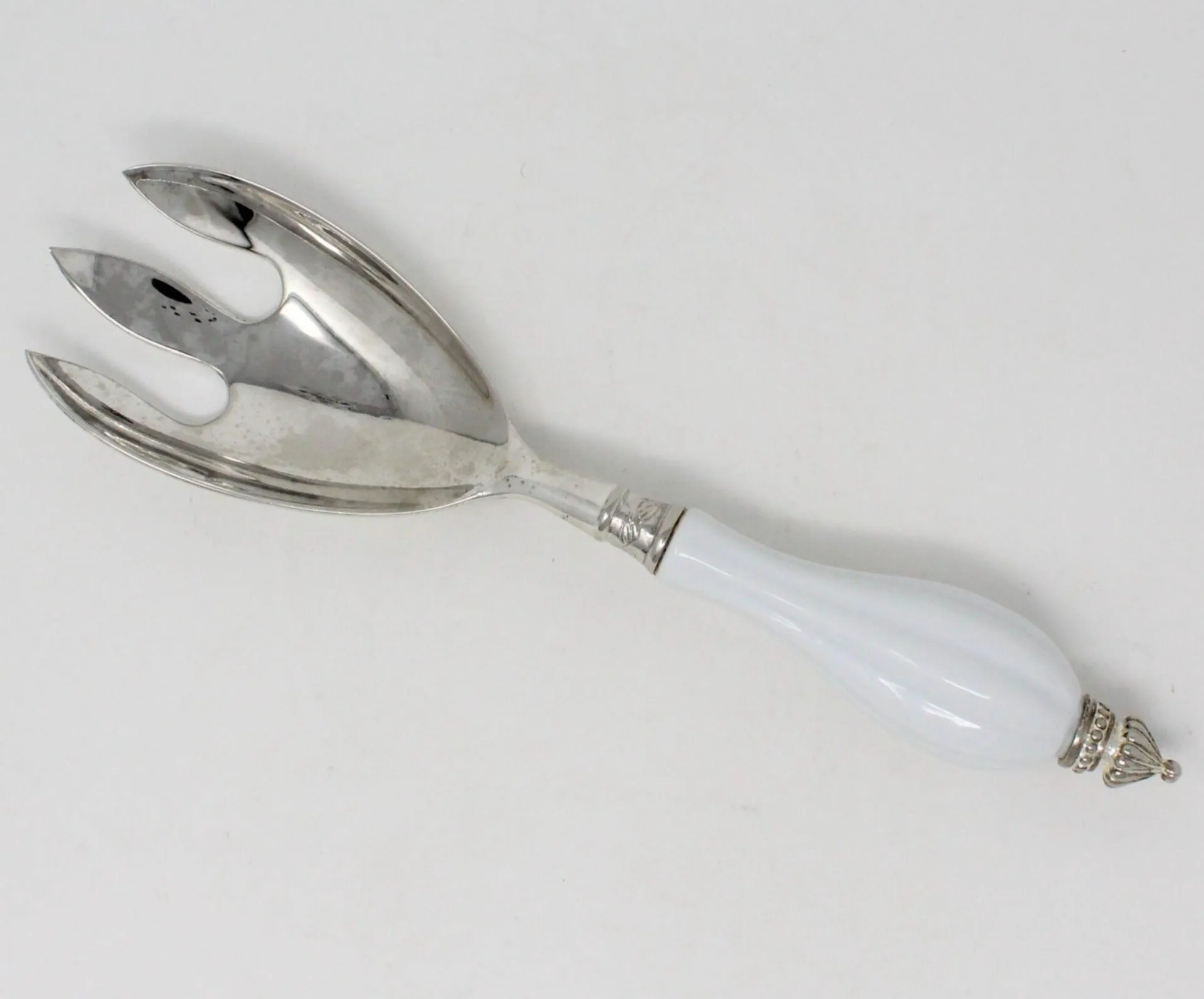 Serving Fork, Godinger, Porcelain Handle, Vintage