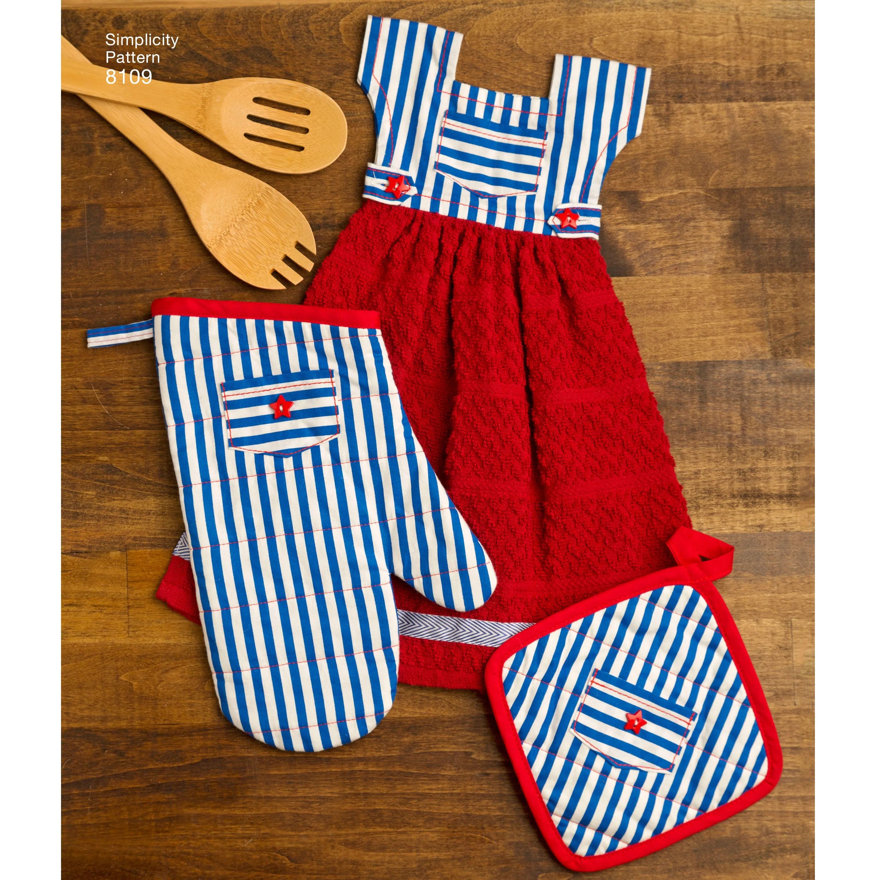 Simplicity Pattern 8109 OS Towel Dresses, Pot Holders and Oven Mitts