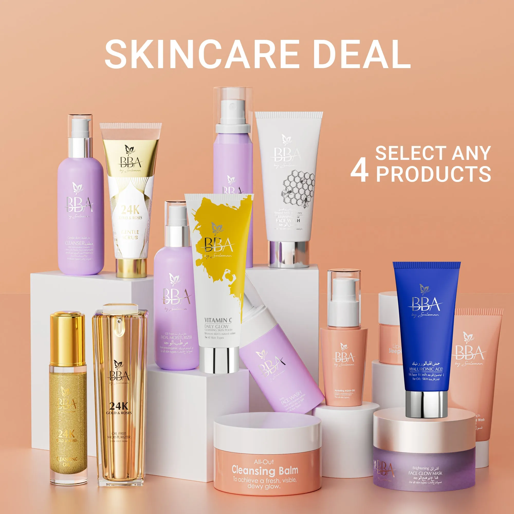 SKINCARE DEAL - BUY ANY 4 ITEMS FOR PKR.2850/-