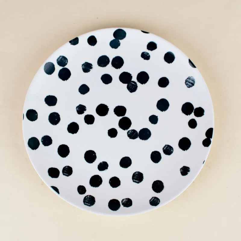 Skittish Polka Dot Dinner Plate