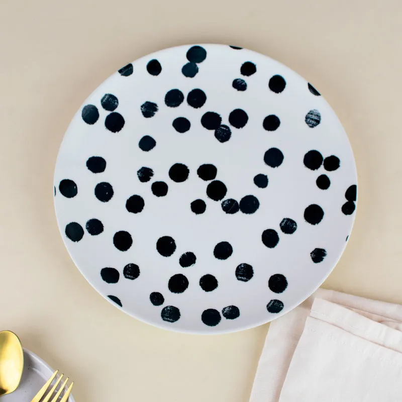 Skittish Polka Dot Dinner Plate