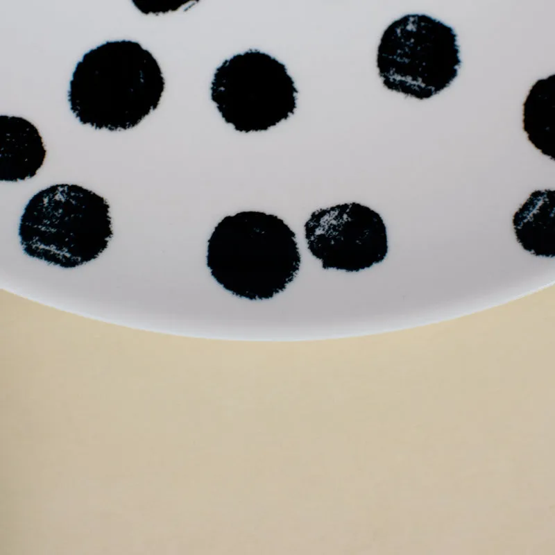 Skittish Polka Dot Dinner Plate