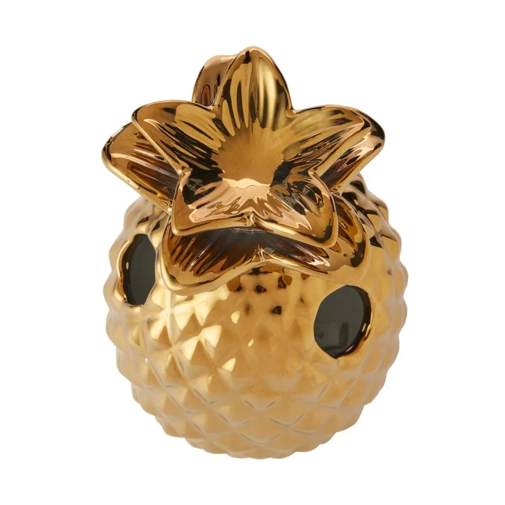 SKL Home Gilded Pineapple Toothbrush Holder - Gold 5.52x3.79x3.79