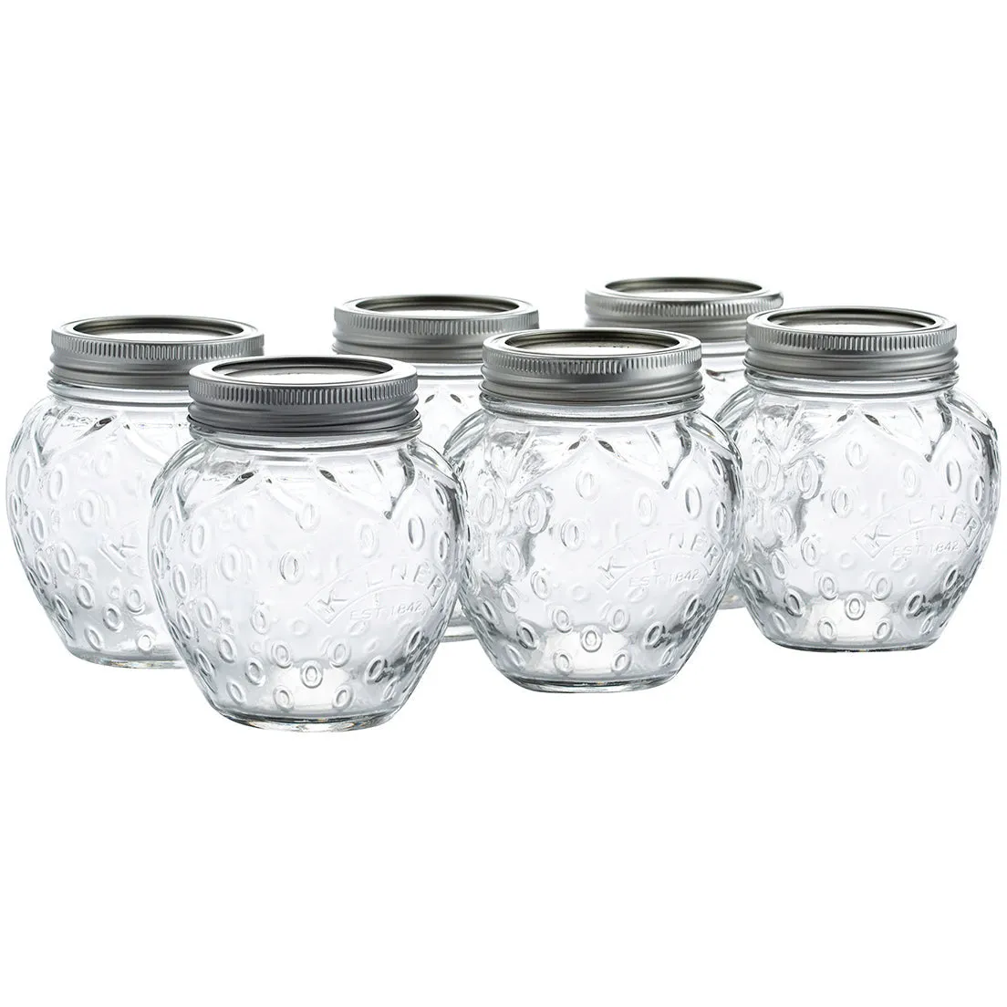 Strawberry Preserve Jar Set of 6 400ml