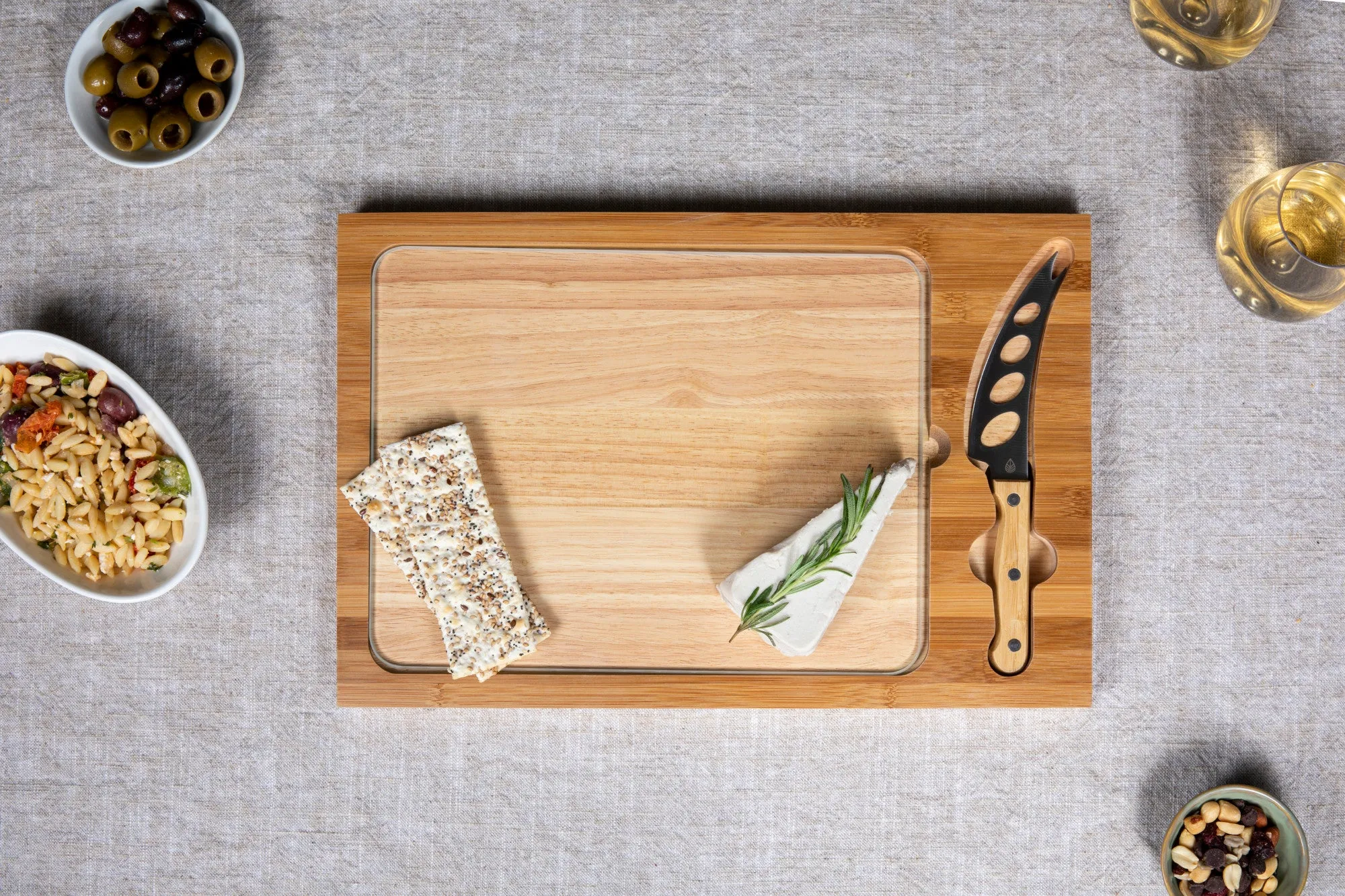 Texas A&M Aggies - Icon Glass Top Cutting Board & Knife Set