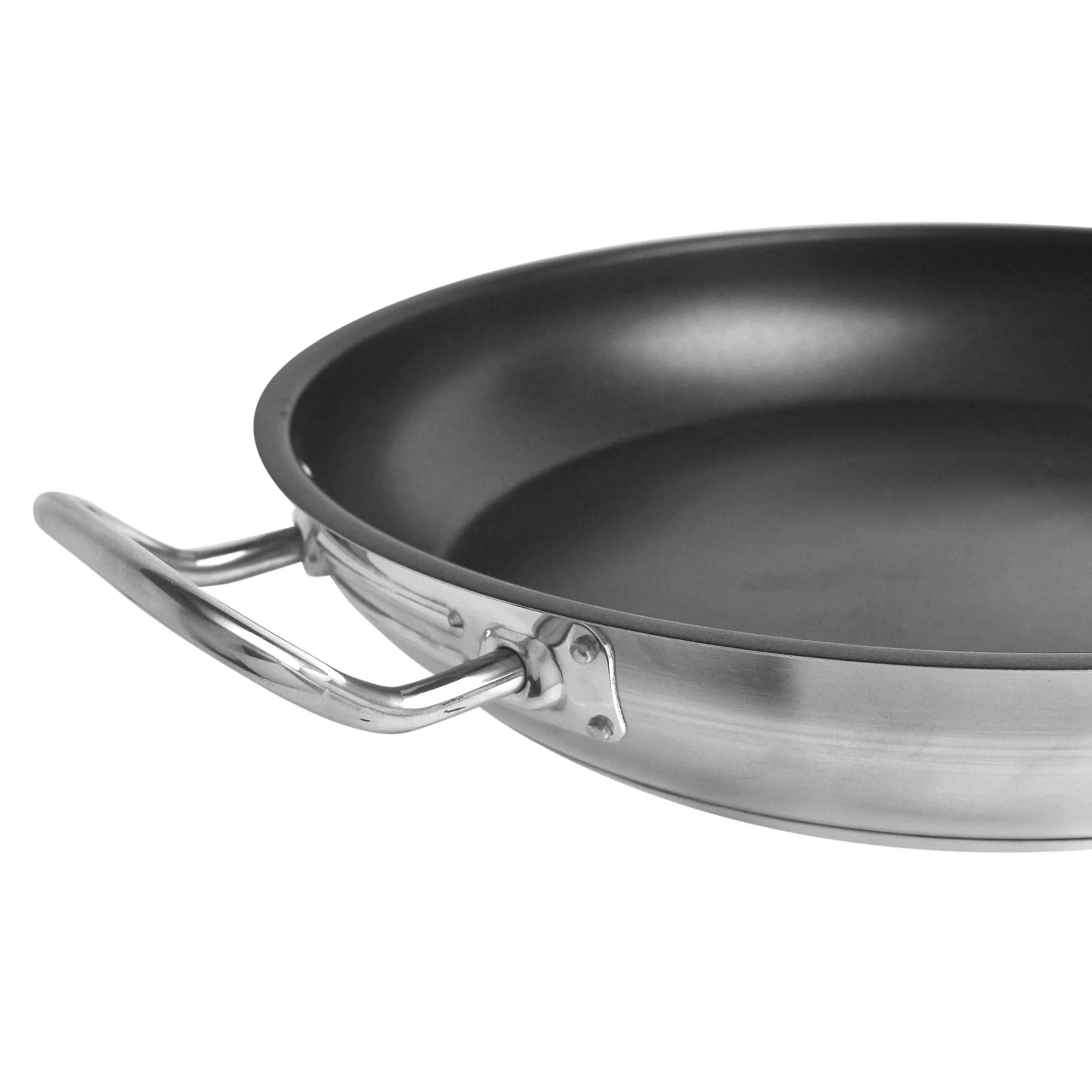 Thunder Group SLSFP4114 14" Diameter Stainless Steel Fry Pan