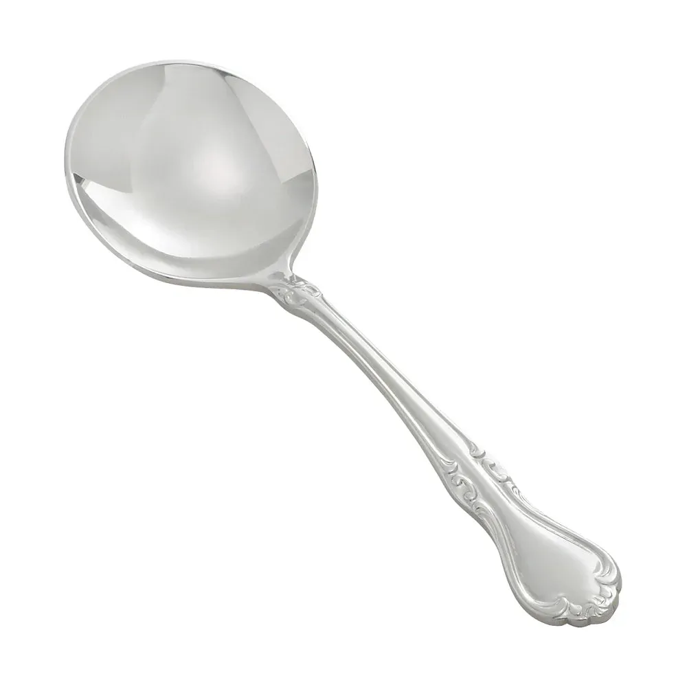 Winco 0039-04 Chantelle Bouillon Spoon, 18/8 Extra Heavyweight