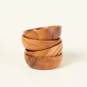 Wood Salad Bowl Set